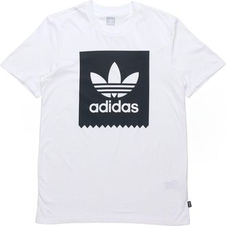 adidas originals Round Neck Short Sleeve Black White CW2336