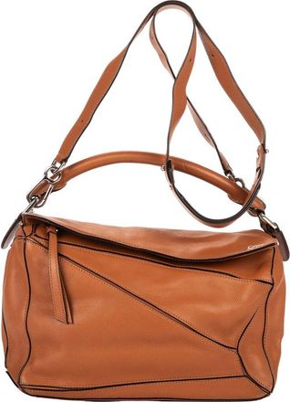 Loewe Caramel Brown Grained Calfskin Leather Puzzle (Authentic Pre-Loved)