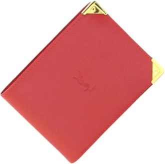 Saint Laurent Pre-owned Portafoglio a due ante - - Pre-owned - Donna - Rosso - ONE SIZE