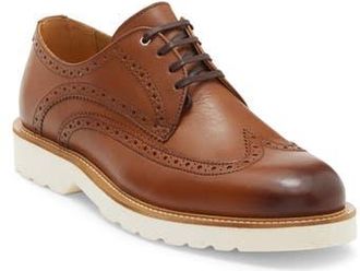 Kurt Geiger Bank Brogued Wingtip Derby in Tan at Nordstrom Rack, Size 9.5