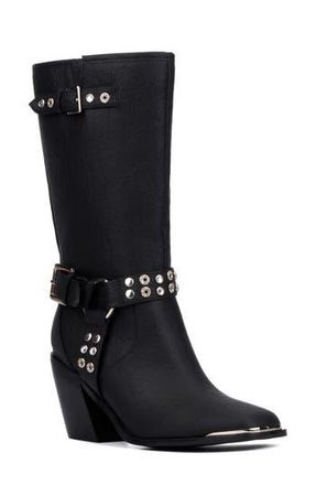 Olivia Miller Tarot Card Studded Boot in Black at Nordstrom Rack, Size 8.5