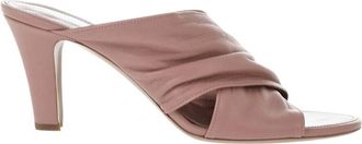 PARIS TEXAS Pink Leather Crisscross Heels