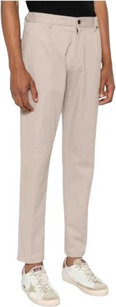Calvin Klein Modern Twill Tapered Broek met Plooi - Heren - Slim Fit Broeken - Beige - W29 L32 - Broeken