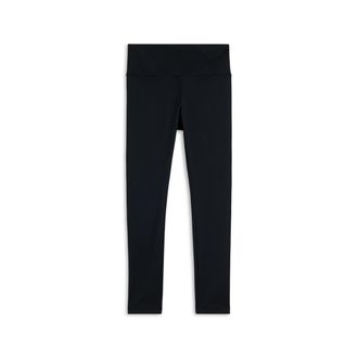 Freddy Leggings Sportivi 7/8 Total Black con Vita Alta