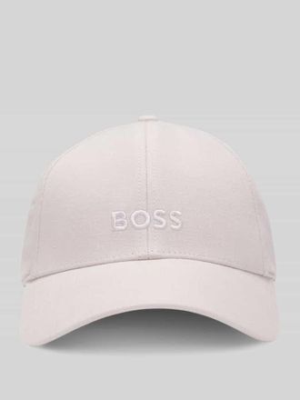 HUGO BOSS Basecap aus reinem Leinen mit Label-Stitching in Rose, Gr&ouml;&szlig;e 1