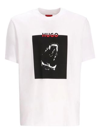 HUGO BOSS T-shirt met grafische print - Wit