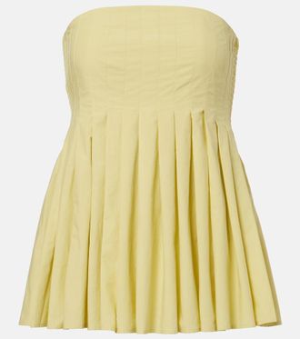 Proenza Schouler White Label Avine peplum cotton top