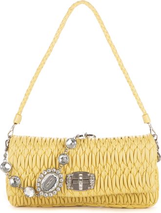 Miu Miu Iconic Crystal Cloqu&eacute; Bag Medium Schoudertas