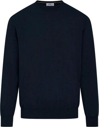 Aquascutum Maglia a girocollo - - Knitwear - Uomo - Blu - 2XL