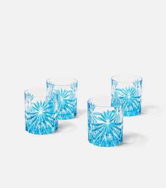 Les-Ottomans Set of 4 crystal tumblers