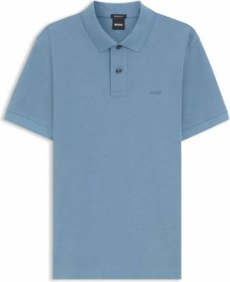 HUGO BOSS Pallas Polo - Heren - Polos - Blauw - 2XL - Katoen - Tops