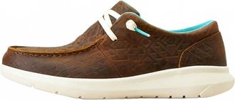 Ariat Womens Hilo Blanket Embossed Casual Shoes In Brown