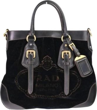 Prada Pre-owned Handbags, female, Brown, Size: ONE SIZE Pre-owned Vintage Handbag