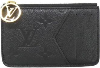Louis Vuitton Pre-owned Wallets, male, Black, Size: ONE SIZE Pre-owned Monogram Empreinte Card Coin Case