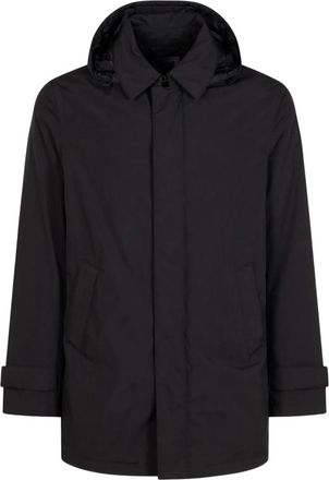 Herno Piumino - Heren - Winterjassen - Zwart - L - Leer - Jassen