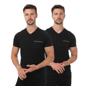 Emporio Armani Heren Armani 2-pack T-shirt in zwart