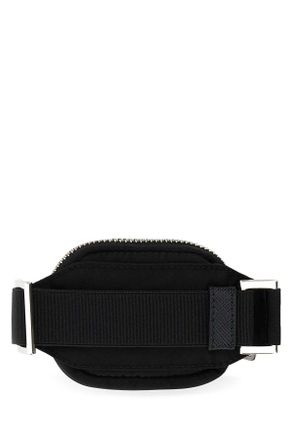 Prada Mens Black Nylon Cuff Nero Poliammide Riciclata Portachiavi Keychains