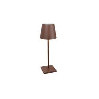 Zafferano L&aacute;mpara de mesa led zafferano regulable color corten l desk