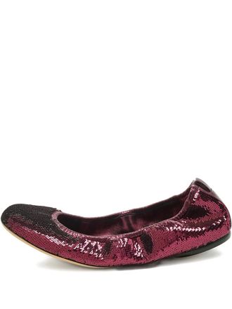 Gucci sequinned ballet flats - Purple