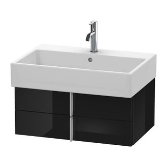 Duravit Duravit Vero Air Mueble De Pared 68,4 X 43,1 Cm, 2 Cajones, Para Vero Air 235070, Color (frente/cuerpo): Laca Negra De Alto Brillo - Va628604040