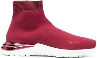 Ferragamo Ladies Bordeaux Sneakers, US Size 6.5