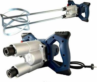 Trade Shop Trade Shop Traesio - Trapano Miscelatore Mescolatore 2 Fruste Per Colla e Malta 1500w Rehm-150c