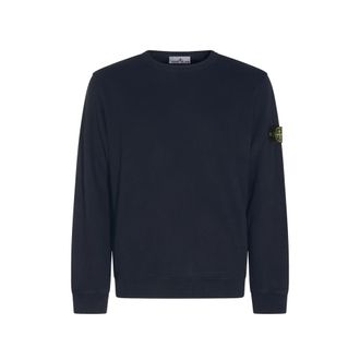 Stone Island 6100049 Brushed Organic Cotton Fleece Sweatshirt