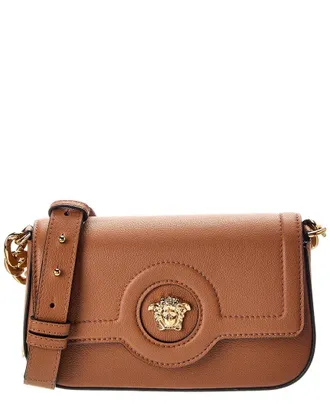 Versace La Medusa Leather Shoulder Bag