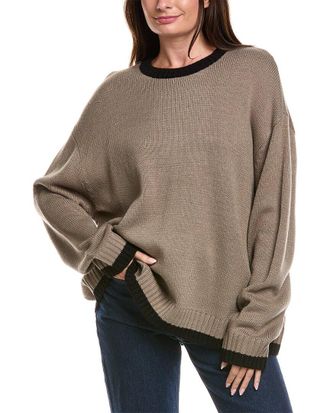 WeWoreWhat Weworewhat Oversized Crewneck Sweater