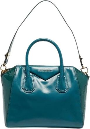 Givenchy Pre-owned Handbags, female, Green, Size: ONE SIZE Pre-owned Leather Handbag