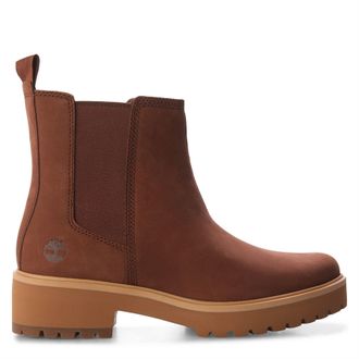 Timberland Womens Timberland Carnaby Cool Mid Chelsea Boots in Brown