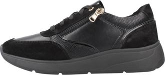 Geox Cristael Sneakers - Dames - Sneakers - Zwart - 39 EU - Schoenen