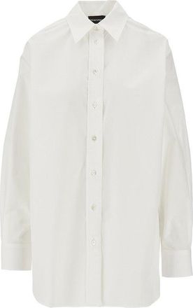 Emporio Armani Oversized poplin shirt Woman 40