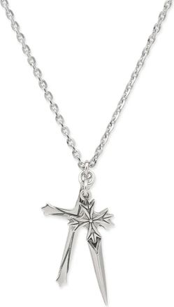 Emanuele Bicocchi Collana Pugnale+Cross grande - Argento