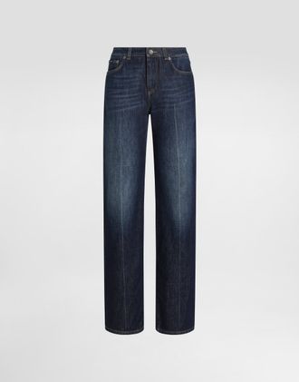 Dolce & Gabbana 5-pocket Denim Trousers - Woman Denim And Jeans Multi-colored 40