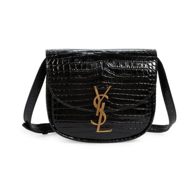 Kaia Croco Shoulder Bag