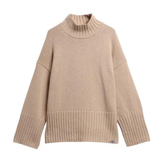 Barbour May Gebreide Trui - Dames - Coltruien - Beige - XS - Katoen - Truien & Vesten