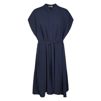 Herno Shirt Dresses, female, Blue, Size: 2XL Shirt Dress