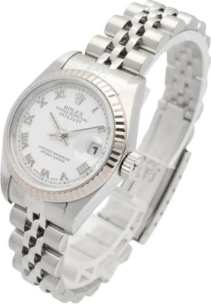 Rolex Pre-owned Vintage Datejust Polshorloge - Dames - Vintage Horloges - Wit - ONE Size - Vintage