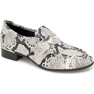 Kenneth Cole Reece Penny Loafer in Black/White Snake at Nordstrom Rack, Size 9.5