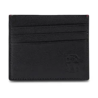 Brunello Cucinelli Brunello Cucinelli, Wallets & Cardholders, male, Black, Size: ONE SIZE Capretta Card Holder
