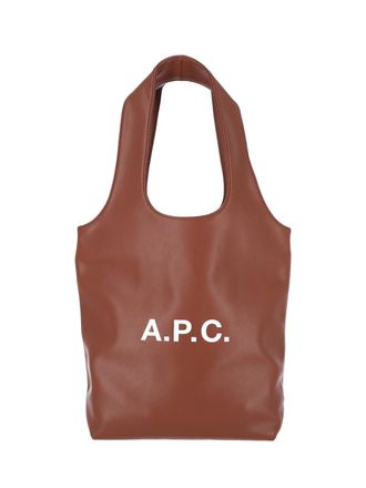 A.P.C. Brown Fabric Small Ninon Tote Bag