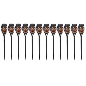 Globo Lighting Fiamme Solari Torce Luce Da Giardino Luce Solare Per Esterni Torce Solari Per Esterno Fiamma Torcia Solare Luci Torcia Per Esterno, Effetto Fuoco, 12x