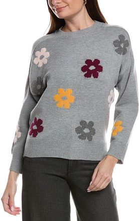 Theo & Spence Intarsia Daisy Sweater