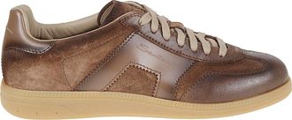 Santoni DBS Oly Low-Top Calf Leather Sneakers