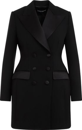 Dolce & Gabbana Black Virgin Wool Jacket-Donna