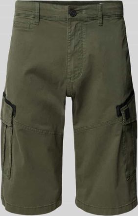s.Oliver Red Label Relaxed Fit Cargoshorts aus Baumwoll-Mix in Oliv, Größe 30