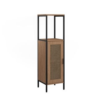 Vicco Armario Mediano Linara, Roble/negro, 30 X 110 Cm, Vicco