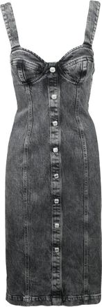 Moschino Longuette in Denim - Dames - Casual kleedjes - Grijs - XS - Denim - Kleedjes