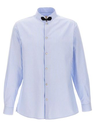 Valentino Light Blue Striped Shirt
